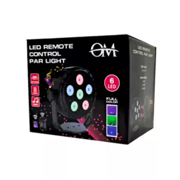 Lámpara Reflector Led RGB Con Control Remoto OM