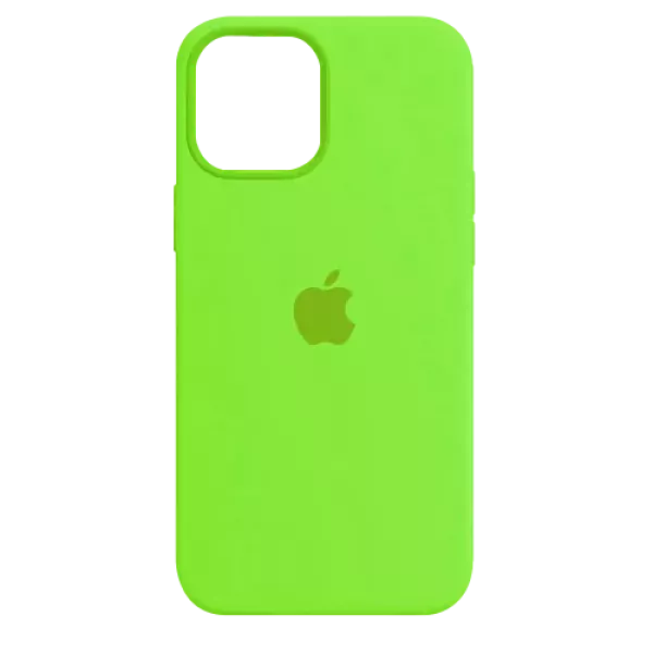 Funda Silicone Case Iphone 12 Pro Verde Fluor