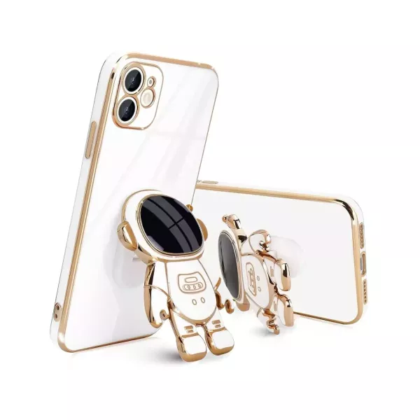 Funda Astronauta Con Soporte iPhone 15 Blanco