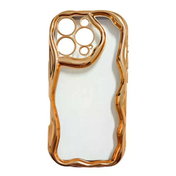 Funda Silicona Border Ondulada Samsung M12 Dorado