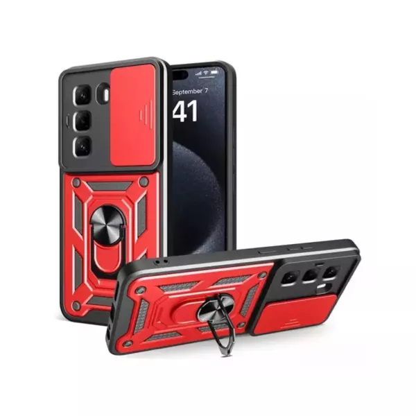 Funda Reforzada Ring TCL 30 SE Rojo