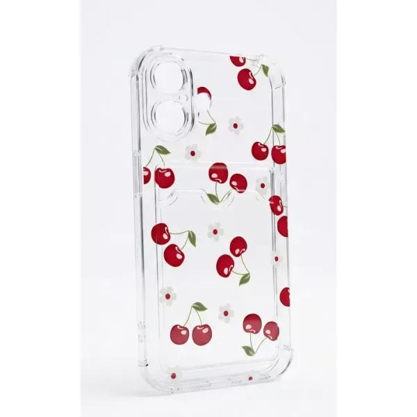 Funda Antishock Tarjetero iPhone 13 Cerezas
