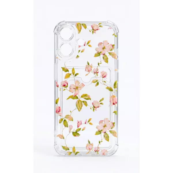Funda Antishock Tarjetero iPhone 13 Flores