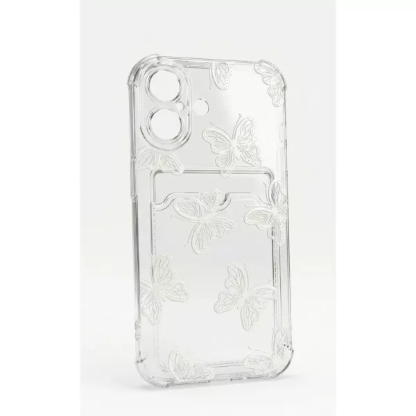 Funda Antishock Tarjetero iPhone 13 Mariposas