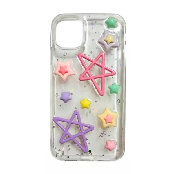 Funda Charms Samsung M12 Estrellas de Colores