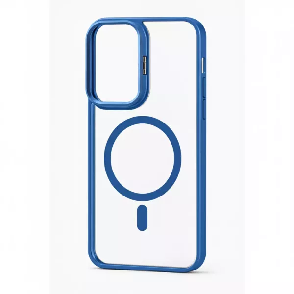 Funda Electro Magsafe Soporte Camara Moto G15 Azul