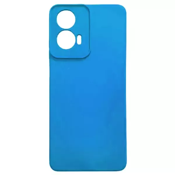Funda Silicona Moto G45 Celeste Oscuro