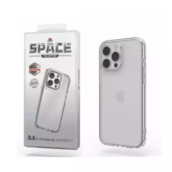 Funda Antishock Space iPhone 15 Transparente
