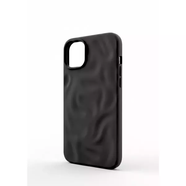 Funda Silicona Wave Mate iPhone 15 Negro