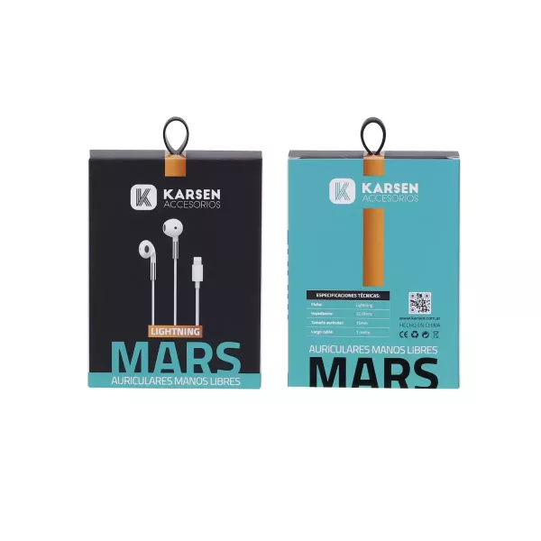 Auricular In Ear Con Conector Lightning Mars Karsen