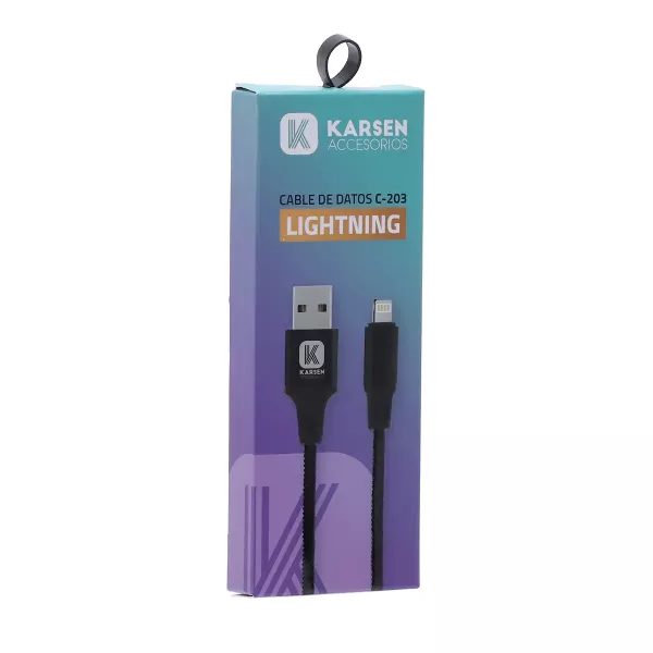 Cable De Datos Iphone Mod C-203 2.4a Karsen