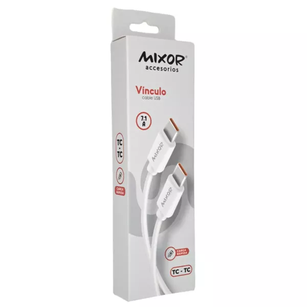 Cable De Datos Tipo C a Tipo C VÍNCULO 7.1A Mixor