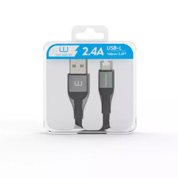 Cable De Datos Premium iPhone Mallado 2.4A - VANWARD