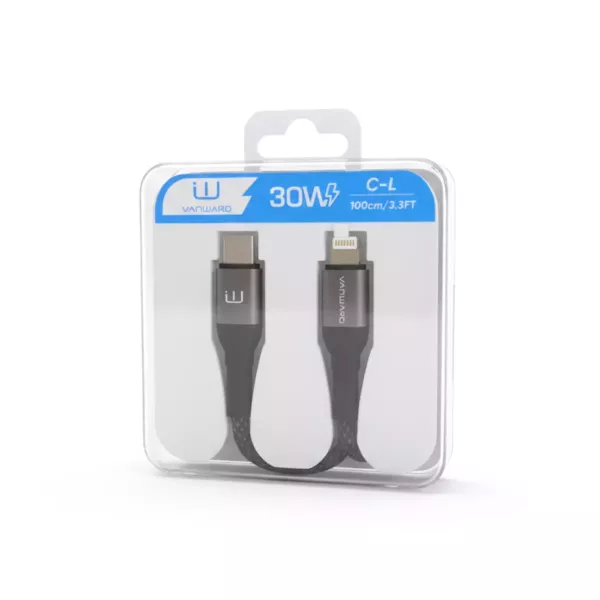 Cable De Datos Premium Tipo C A Lightning Mallado 30W - VANWARD