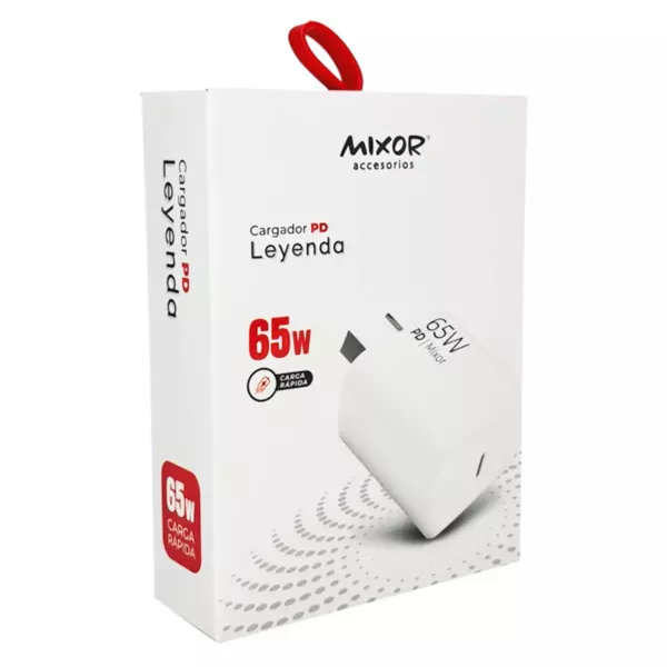 Cargador de Pared Adapt. LEYENDA 65W Tipo C Mixor