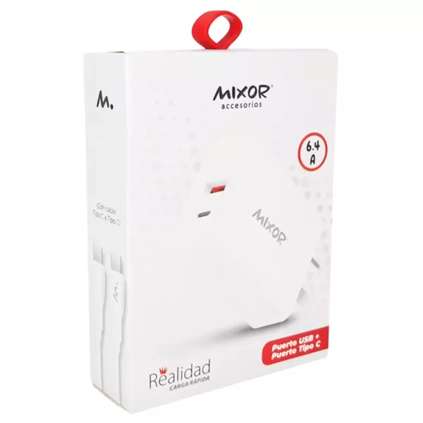 Cargador de Pared REALIDAD Tipo C a Tipo C 6.4A Mixor