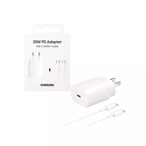 Cargador De Pared 2a Tipo C A Tipo C Travel 25w PD Samsung