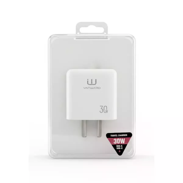 Cargador De Pared Adapt. Premium USB-Tipo C 30W - VANWARD
