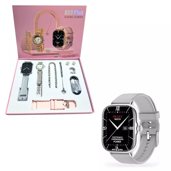 Reloj SmartWatch + Set De Joyeria A58 Plus 2.0