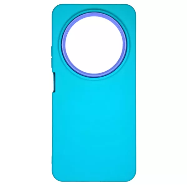 Funda Bumper Samsung M12 Turquesa Con Lila