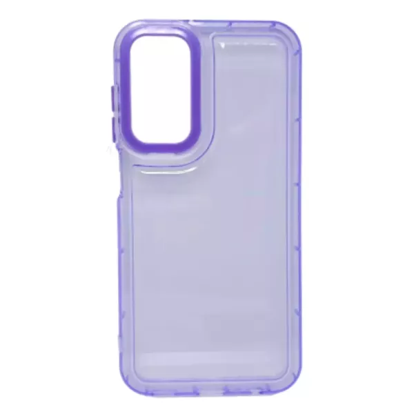 Funda Transparente Con Color Samsung A05s Lila