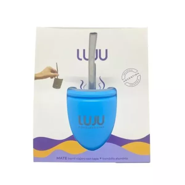 Mate Viajero Con Tapa + Bombilla - Luju