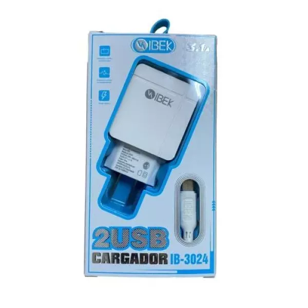 Cargador de Pared Tipo C 3.1A IB-3024 IBEK