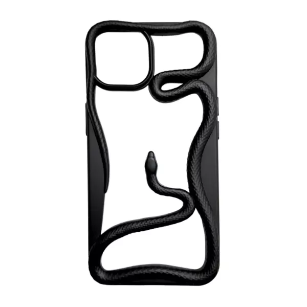 Funda Silicona Serpiente iPhone 12 Negro