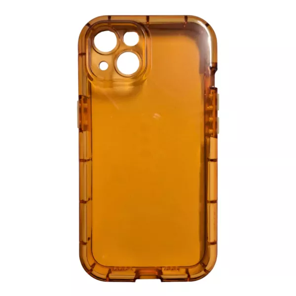 Funda Silicona Flex iPhone 14 Pro Naranja